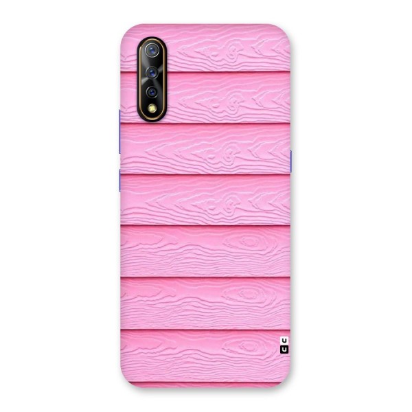 Pink Wood Back Case for Vivo S1