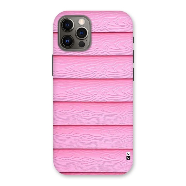 Pink Wood Back Case for iPhone 12 Pro