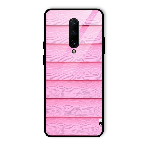 Pink Wood Glass Back Case for OnePlus 7 Pro