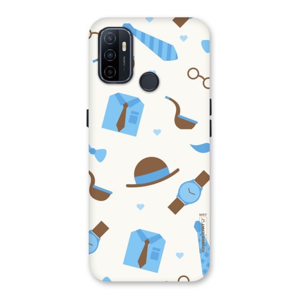 Pipe Hat Watch Pattern Back Case for Oppo A53