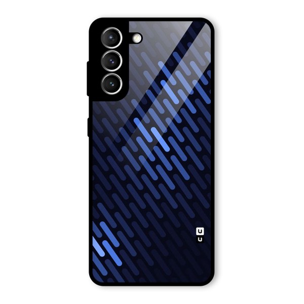 Pipe Shades Pattern Printed Glass Back Case for Galaxy S21 5G