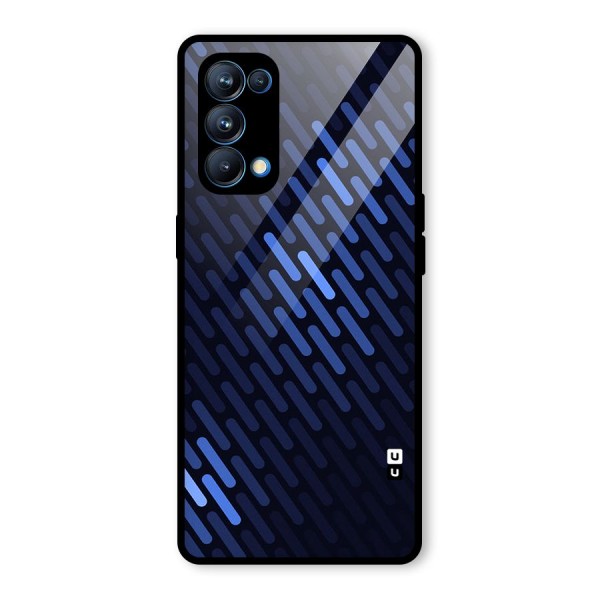 Pipe Shades Pattern Printed Glass Back Case for Oppo Reno5 Pro 5G
