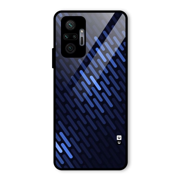 Pipe Shades Pattern Printed Glass Back Case for Redmi Note 10 Pro Max