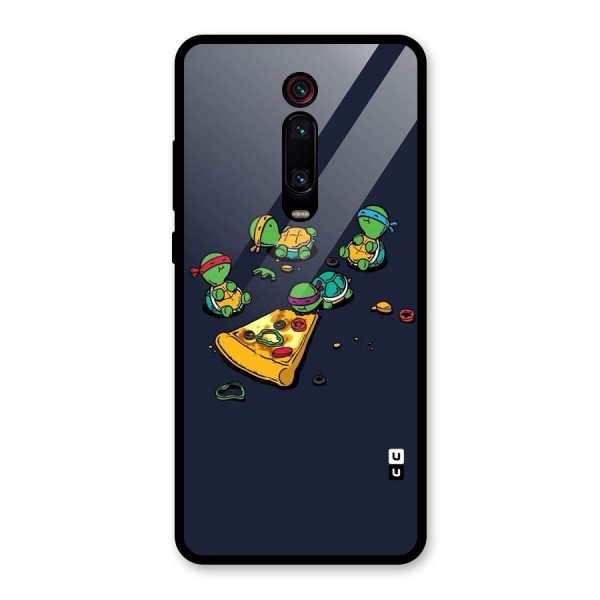 Pizza Overload Glass Back Case for Redmi K20 Pro