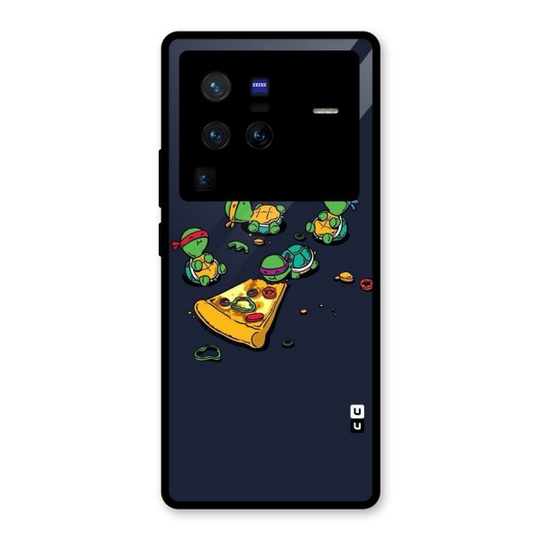 Pizza Overload Glass Back Case for Vivo X80 Pro