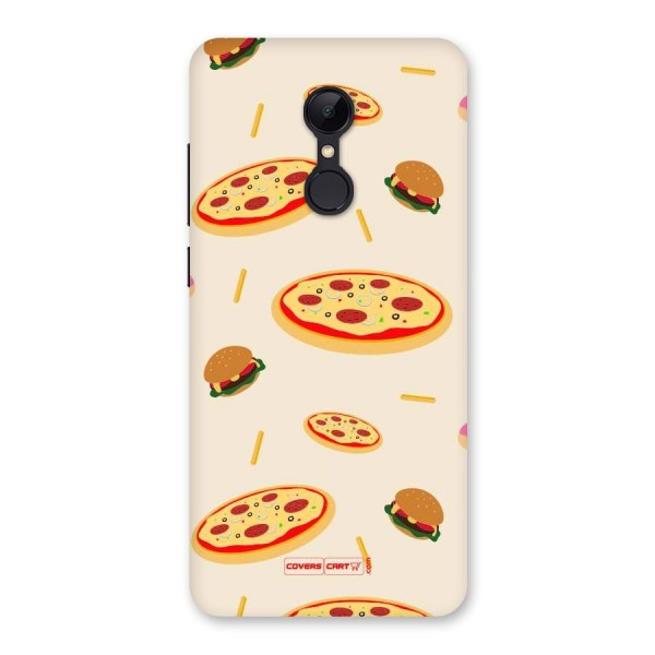Pizza and Burger Love Back Case for Redmi 5
