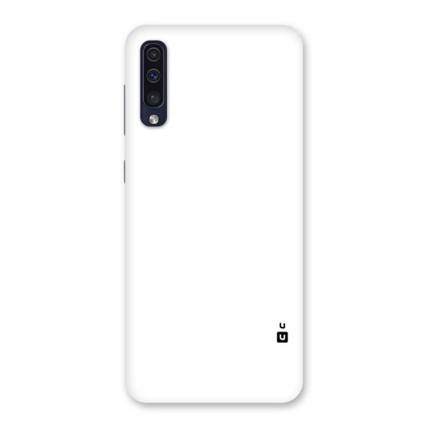 Plain White Back Case for Galaxy A50s