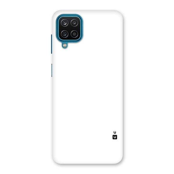 Plain White Back Case for Galaxy F12