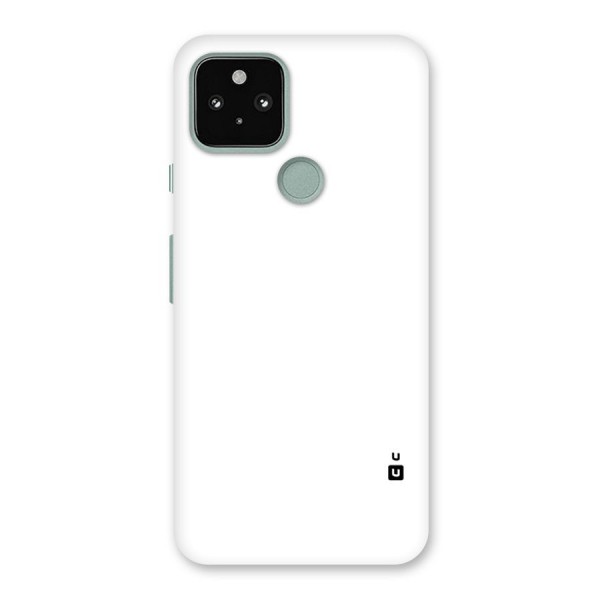 Plain White Back Case for Google Pixel 5