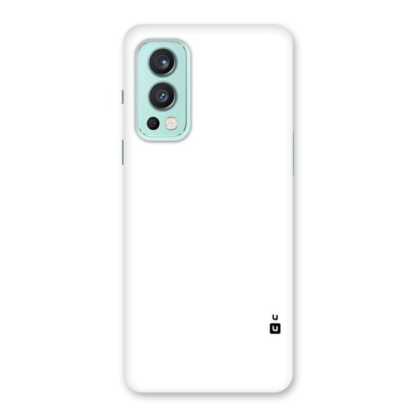 Plain White Back Case for OnePlus Nord 2 5G