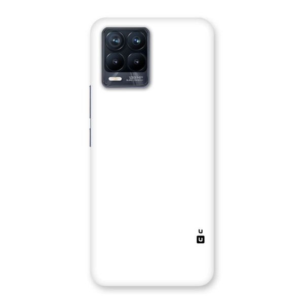Plain White Back Case for Realme 8 Pro