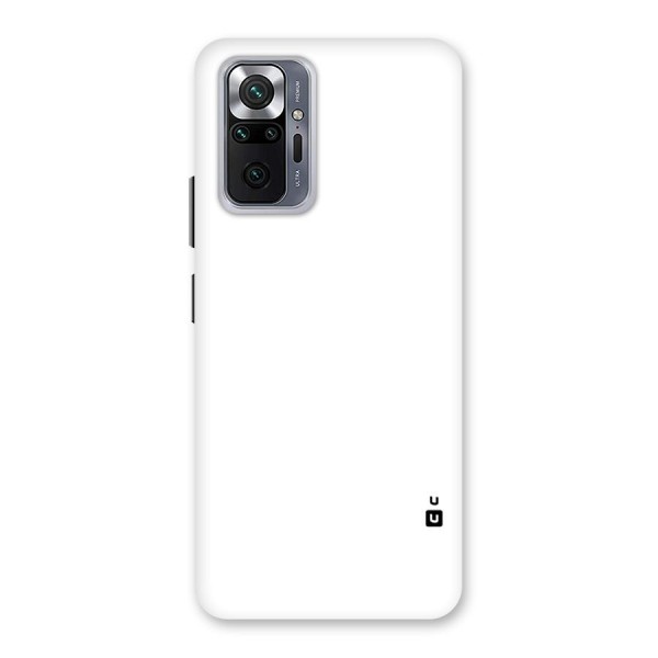 Plain White Back Case for Redmi Note 10 Pro