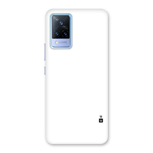 Plain White Back Case for Vivo V21 5G