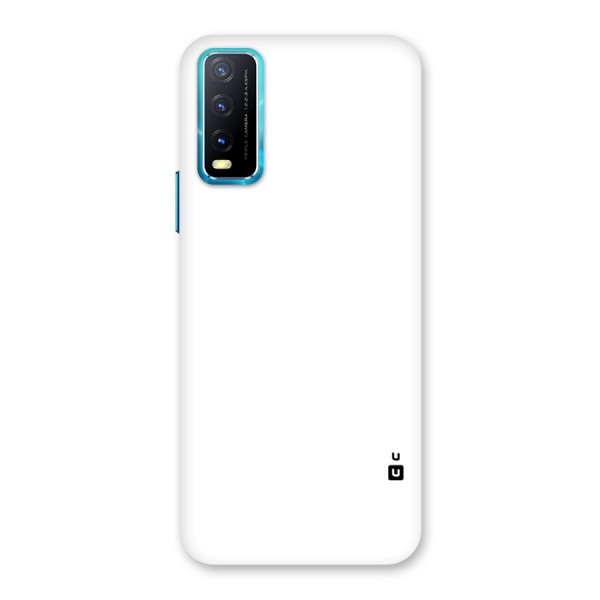 Plain White Back Case for Vivo Y20A