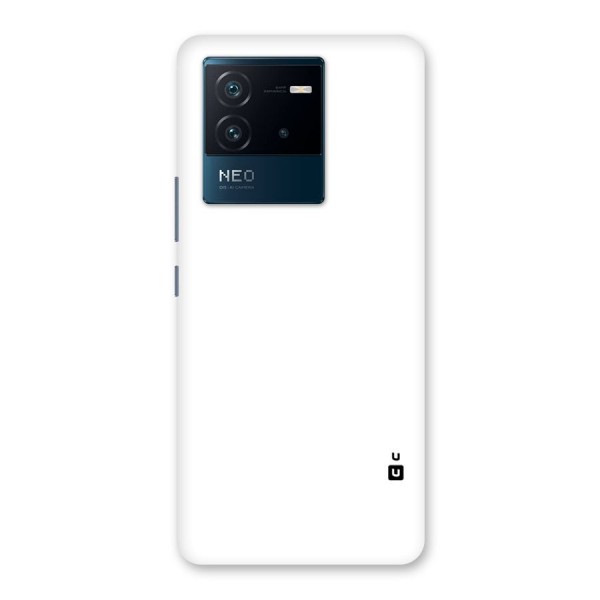 Plain White Back Case for Vivo iQOO Neo 6 5G