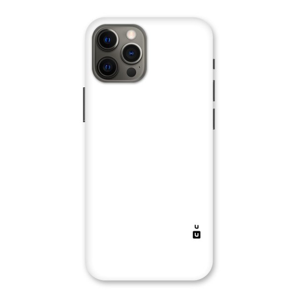 Plain White Back Case for iPhone 12 Pro Max