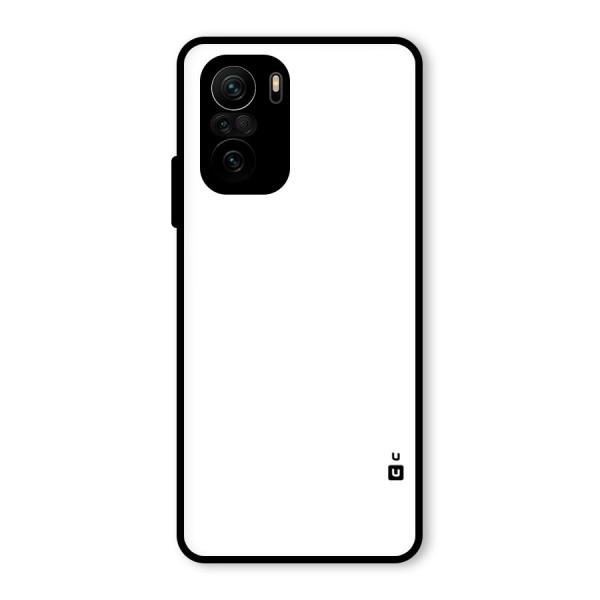 Plain White Glass Back Case for Mi 11x