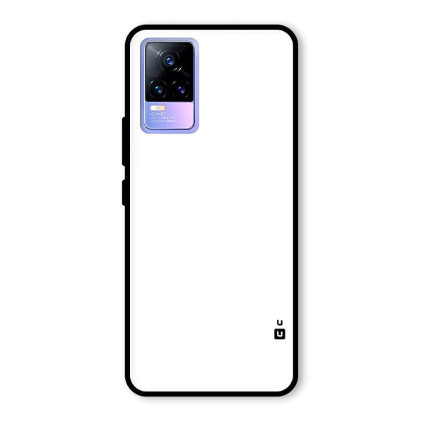 Plain White Glass Back Case for Vivo Y73