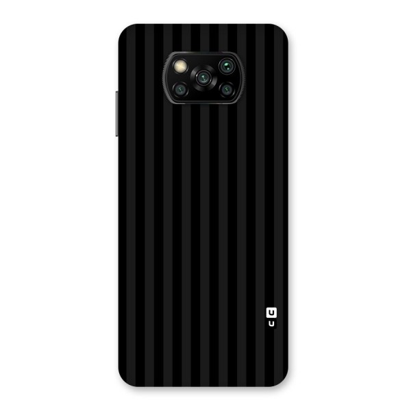 Pleasing Dark Stripes Back Case for Poco X3