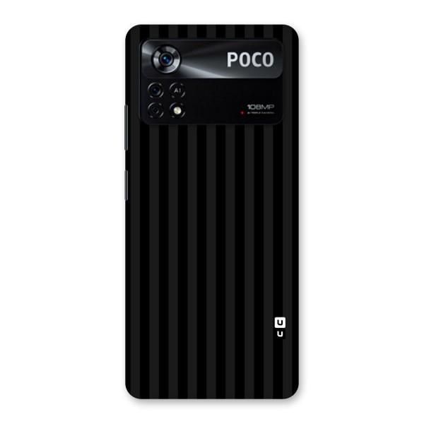Pleasing Dark Stripes Back Case for Poco X4 Pro 5G