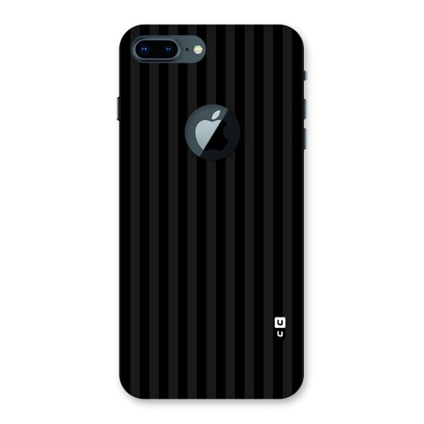 Pleasing Dark Stripes Back Case for iPhone 7 Plus Logo Cut