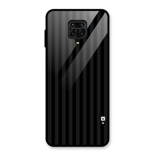 Pleasing Dark Stripes Glass Back Case for Redmi Note 9 Pro Max