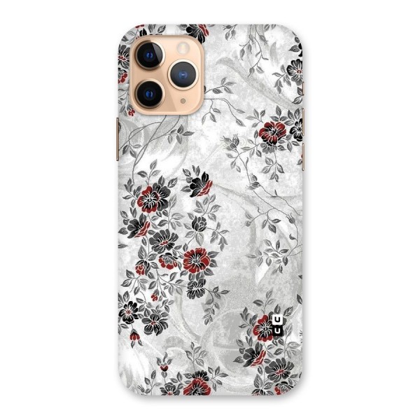 Pleasing Grey Floral Back Case for iPhone 11 Pro