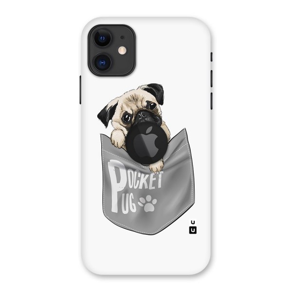 Pocket Pug Back Case for iPhone 11 Logo Cut