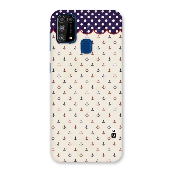 Polka Anchor Back Case for Galaxy M31