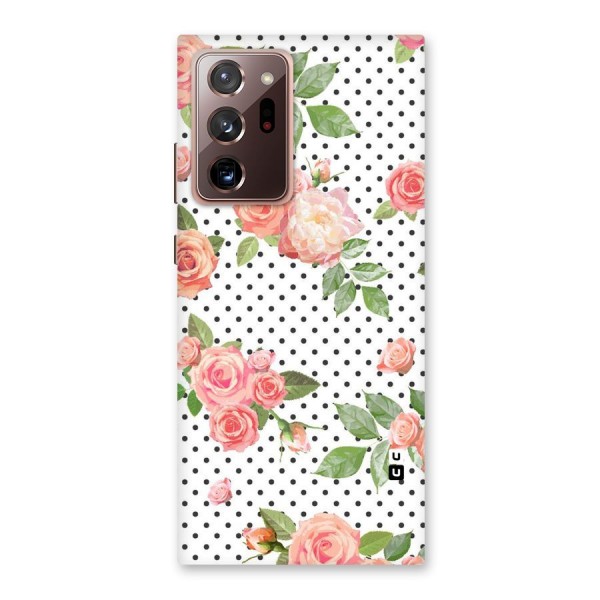 Polka Bloom White Back Case for Galaxy Note 20 Ultra