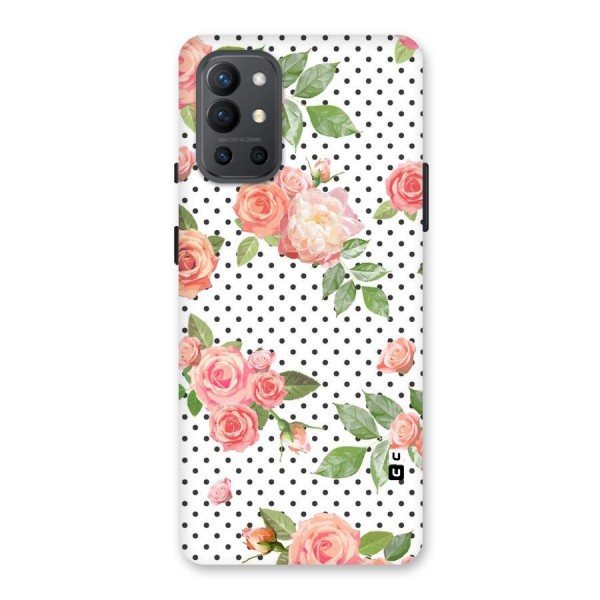 Polka Bloom White Back Case for OnePlus 9R