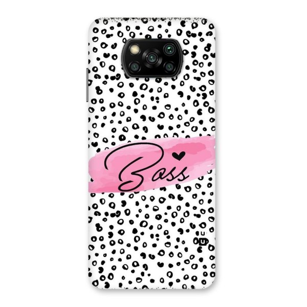 Polka Boss Back Case for Poco X3