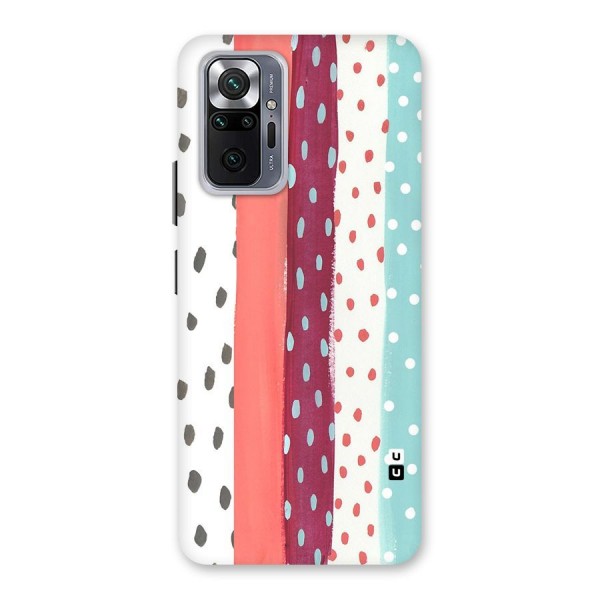 Polka Brush Art Back Case for Redmi Note 10 Pro