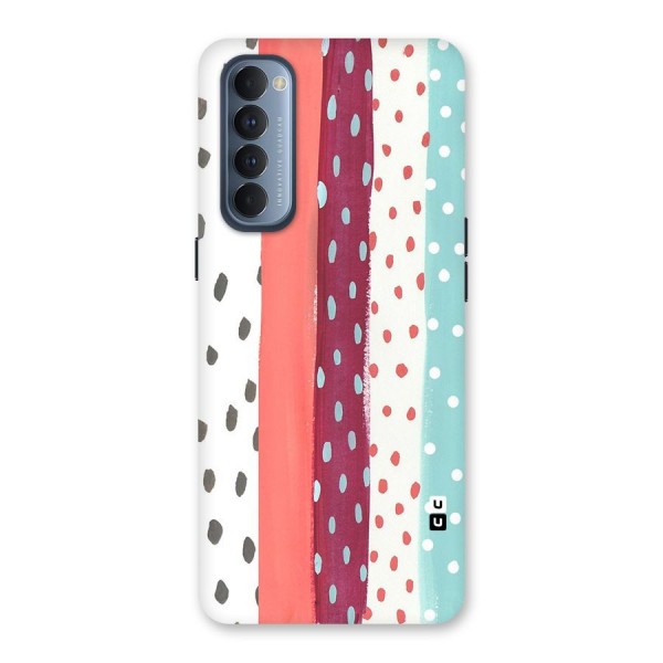 Polka Brush Art Back Case for Reno4 Pro