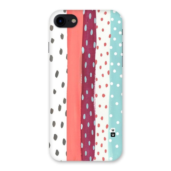 Polka Brush Art Back Case for iPhone SE 2020