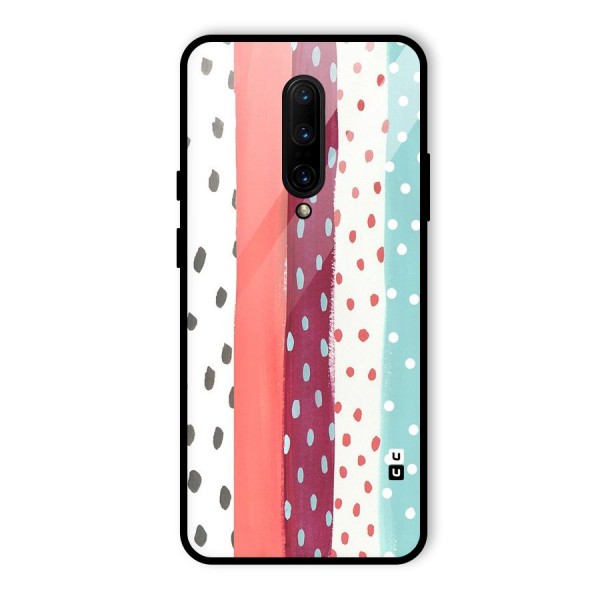 Polka Brush Art Glass Back Case for OnePlus 7 Pro