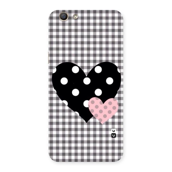 Polka Check Hearts Back Case for Oppo A59