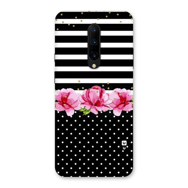 Polka Floral Stripes Back Case for OnePlus 7 Pro