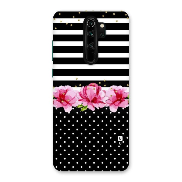 Polka Floral Stripes Back Case for Redmi Note 8 Pro