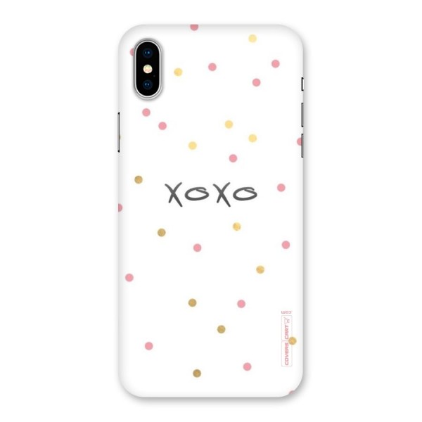 Polka Hugs Back Case for iPhone XS