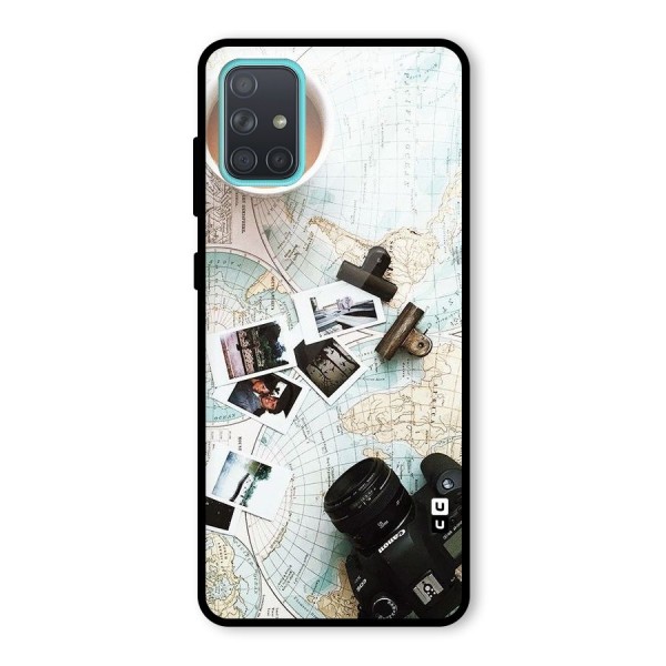 Post Stamps Travel Glass Back Case for Galaxy A71