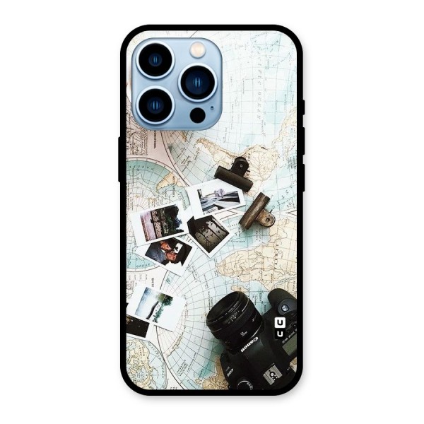 Post Stamps Travel Glass Back Case for iPhone 13 Pro
