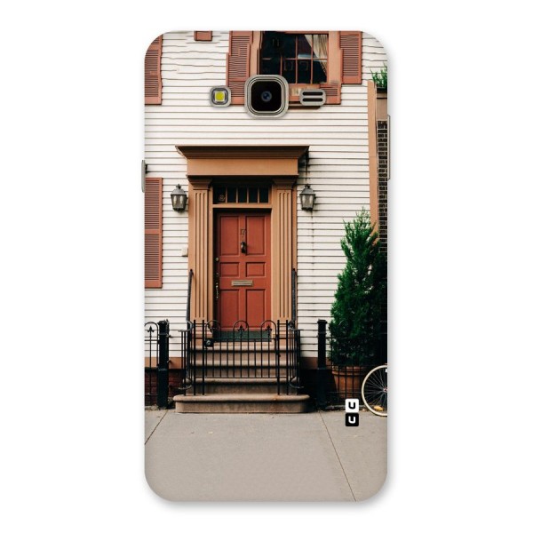 Pretty Orange Door Back Case for Galaxy J7 Nxt
