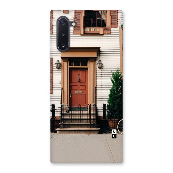 Pretty Orange Door Back Case for Galaxy Note 10