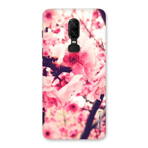 Pretty Pink Flowers Back Case for OnePlus 6