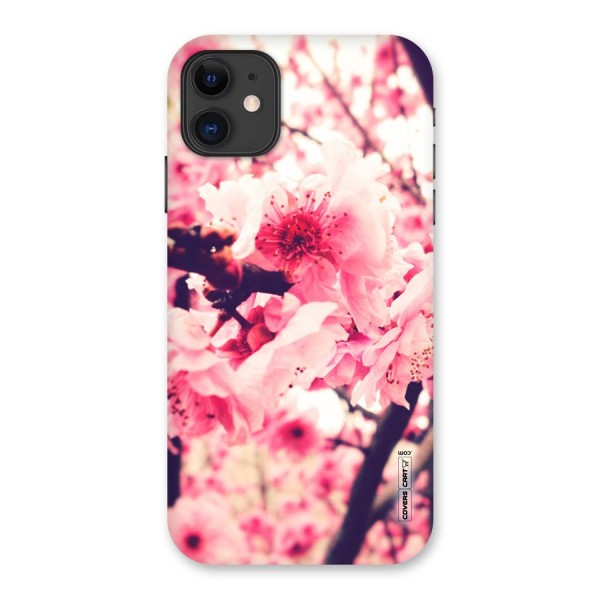 Pretty Pink Flowers Back Case for iPhone 11