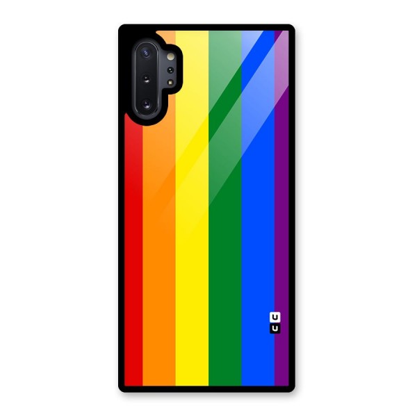 Pride Rainbow Stripes Glass Back Case for Galaxy Note 10 Plus