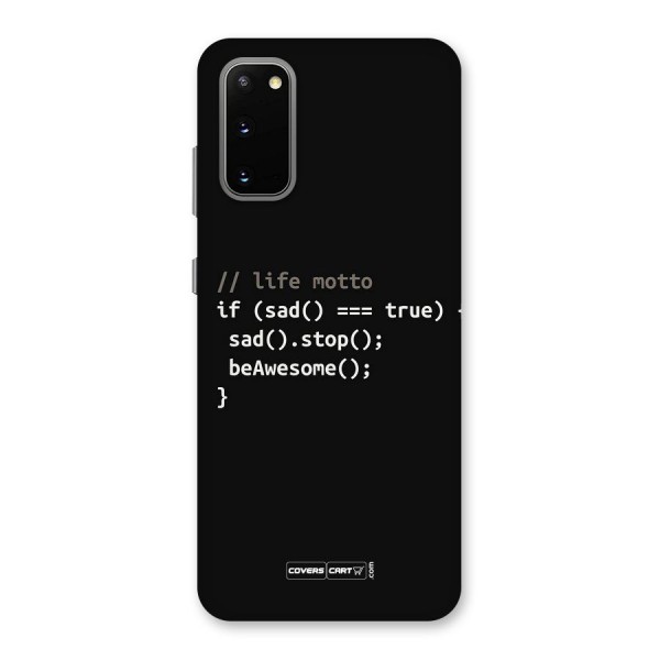 Programmers Life Back Case for Galaxy S20
