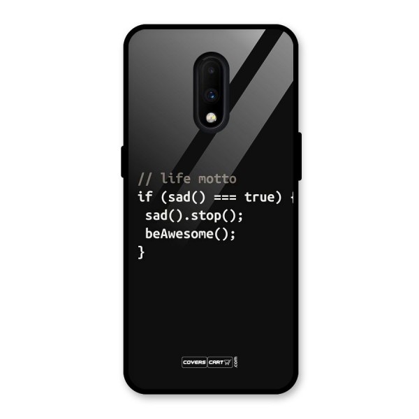 Programmers Life Glass Back Case for OnePlus 7