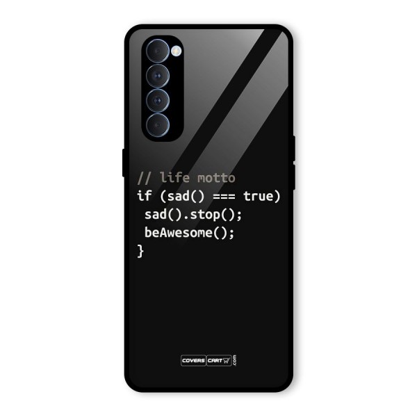 Programmers Life Glass Back Case for Oppo Reno4 Pro